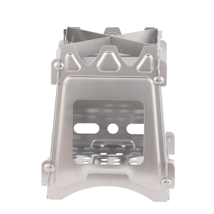 Stufa da picnic in acciaio inox Wilderness Survival Stufa pieghevole, Foldable Stove