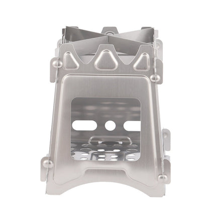 Stufa da picnic in acciaio inox Wilderness Survival Stufa pieghevole, Foldable Stove