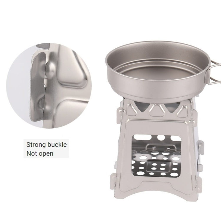 Stufa da picnic in acciaio inox Wilderness Survival Stufa pieghevole, Foldable Stove