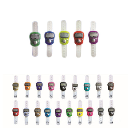 contatore-elettronico-da-10-pezzi-in-plastica-con-contatore-manuale-ad-anello-consegna-a-colori-casuale-10pcs-random-colour - immagine 2