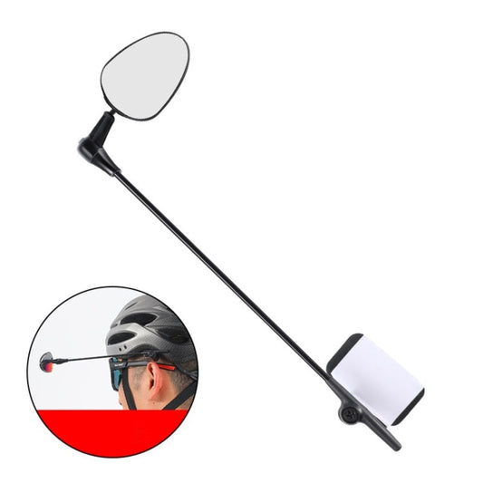 casco-per-bici-da-strada-di-montagna-west-biking-mini-specchietto-retrovisore-convesso-riflettente-convex-rearview-mirror - immagine 1