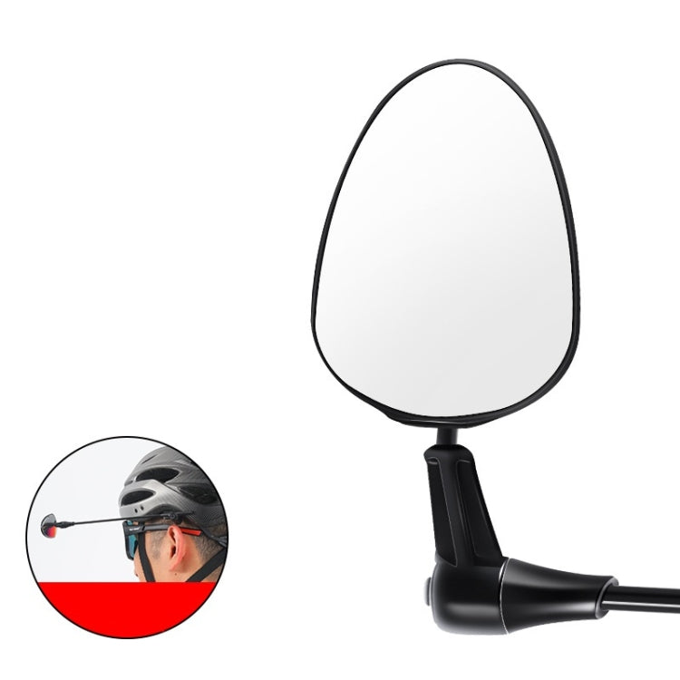 casco-per-bici-da-strada-di-montagna-west-biking-mini-specchietto-retrovisore-convesso-riflettente-convex-rearview-mirror - immagine 2