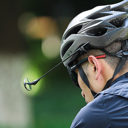 casco-per-bici-da-strada-di-montagna-west-biking-mini-specchietto-retrovisore-convesso-riflettente-convex-rearview-mirror - immagine 6