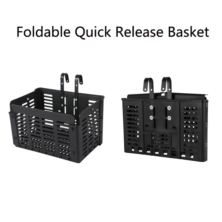WEST BIKING Cestino per bicicletta Cestino pieghevole a sgancio rapido Cestino per alimenti portatile, WEST BIKING Bicycle Food Basket