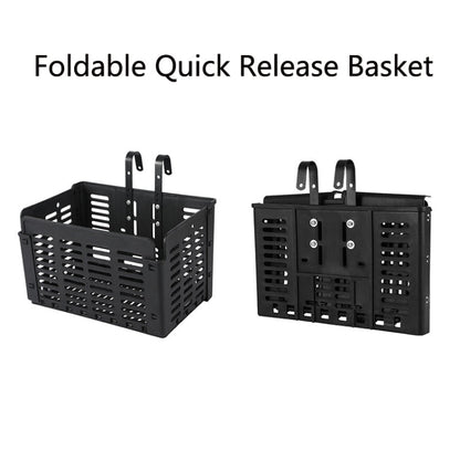WEST BIKING Cestino per bicicletta Cestino pieghevole a sgancio rapido Cestino per alimenti portatile, WEST BIKING Bicycle Food Basket
