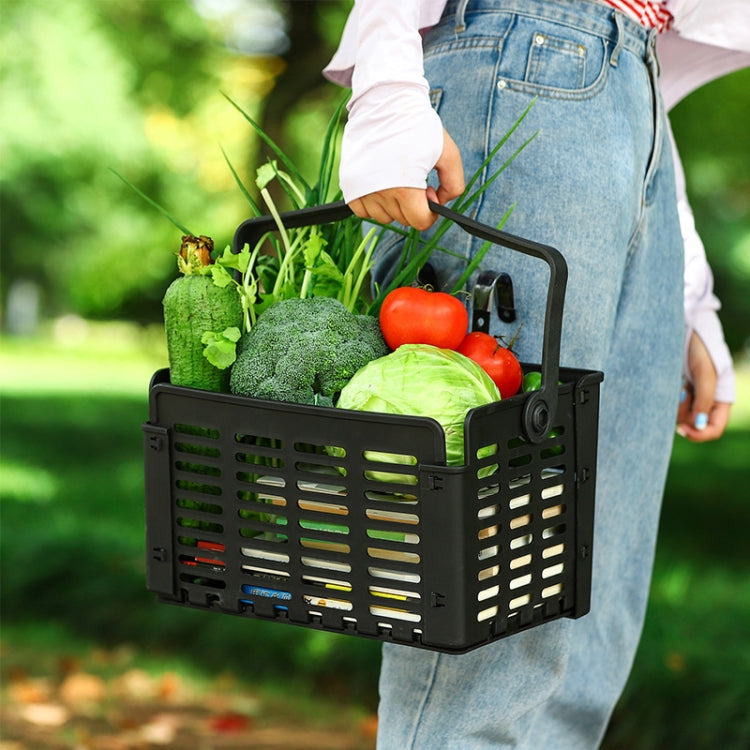 WEST BIKING Cestino per bicicletta Cestino pieghevole a sgancio rapido Cestino per alimenti portatile, WEST BIKING Bicycle Food Basket