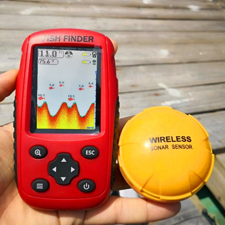Schermo a colori HD Ricarica USB Dot Matrix Fish Finder ， Consegna colore casuale, HD Screen Fish Finder