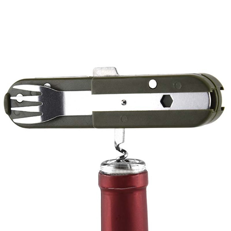 Stoviglie da campeggio all'aperto Coltello pieghevole in acciaio inossidabile Stoviglie combinate forchetta e cucchiaio