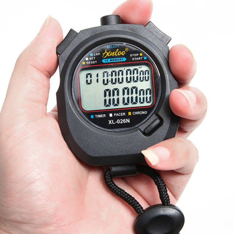 XINLONG XL-026N Cronometro elettronico a doppia fila 10 memorie Display a grande schermo Timer arbitro, XL-026N