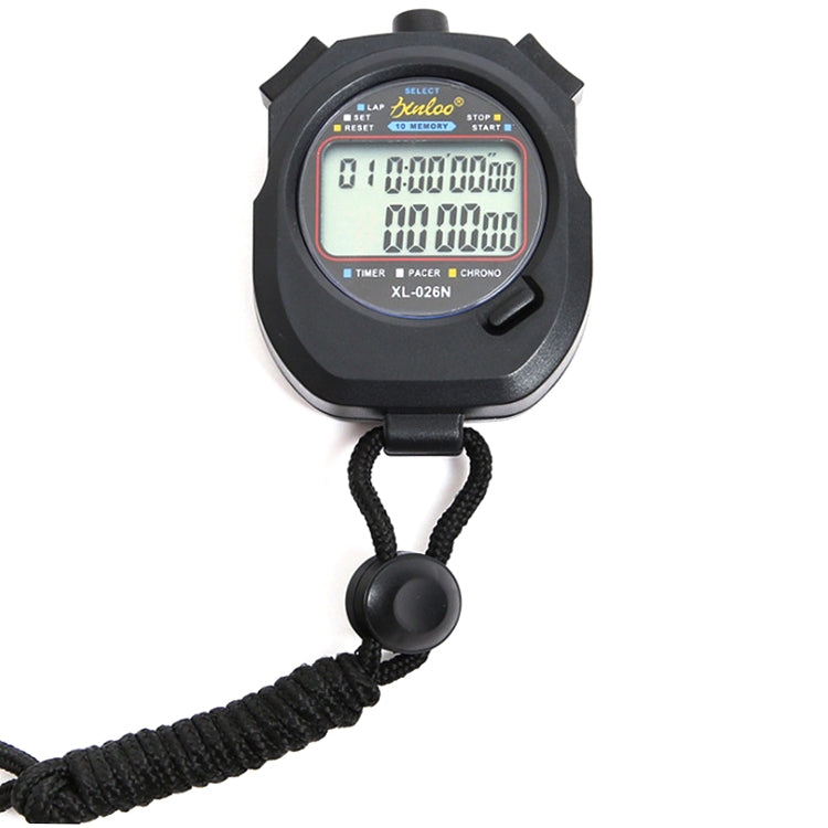 XINLONG XL-026N Cronometro elettronico a doppia fila 10 memorie Display a grande schermo Timer arbitro, XL-026N
