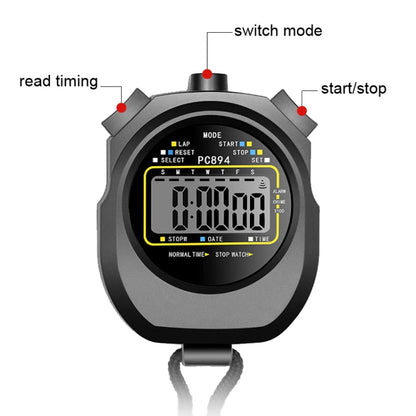 PC894 Cronometro elettronico Timer Sport Fitness Allenamento Arbitro Cronometro, PC894
