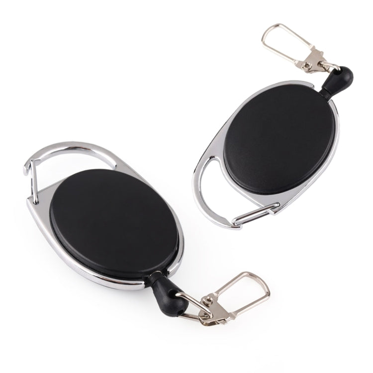 Portachiavi Antifurto EDC con Fune Telescopica - 5 Pezzi Retrattile