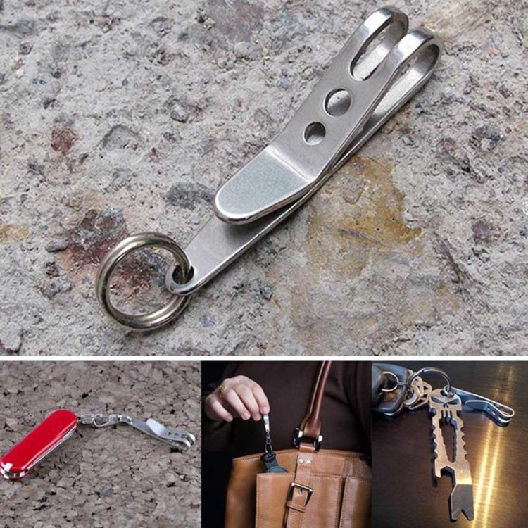 clip-di-sospensione-portachiavi-borsa-edc-5pcs-con-moschettone-fibbia-portachiavi-in-metallo-strumento-esterno-in-acciaio-inossidabile - immagine 2