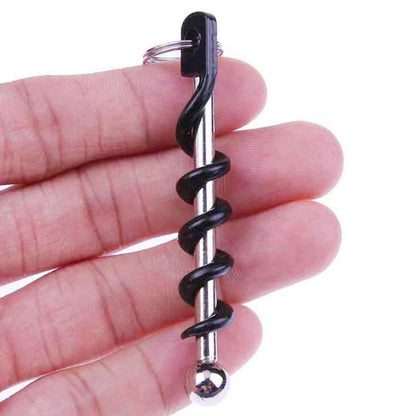 apribottiglie-outdoor-mini-edc-cork-screw-apribottiglie-per-vino-rosso-portachiavi-strumento-multifunzionale-per-attrezzature-di-sopravvivenza-da-campeggio - immagine 6