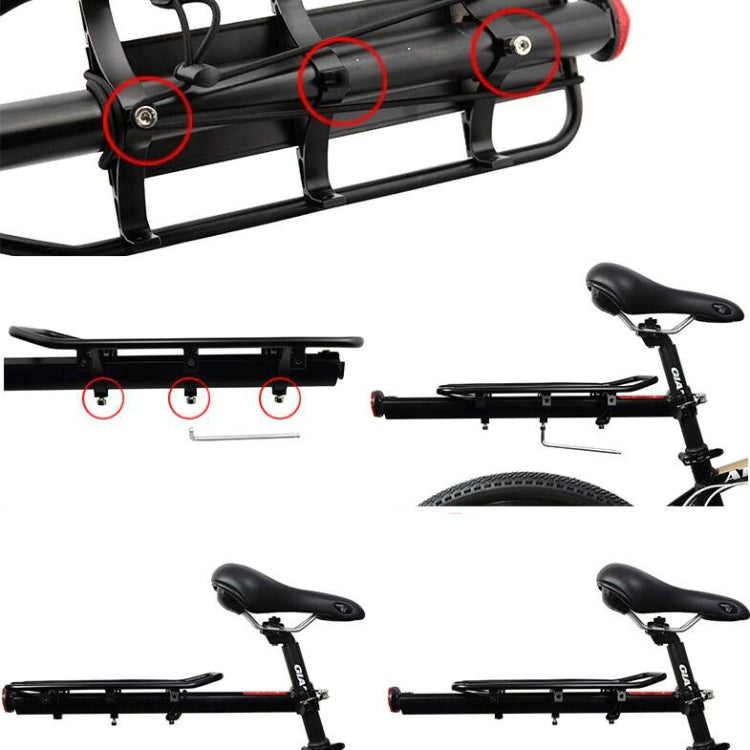 Ripiano per biciclette Accessori per attrezzature da ciclismo Ripiano posteriore per mountain bike, Bicycle Rear Shelf