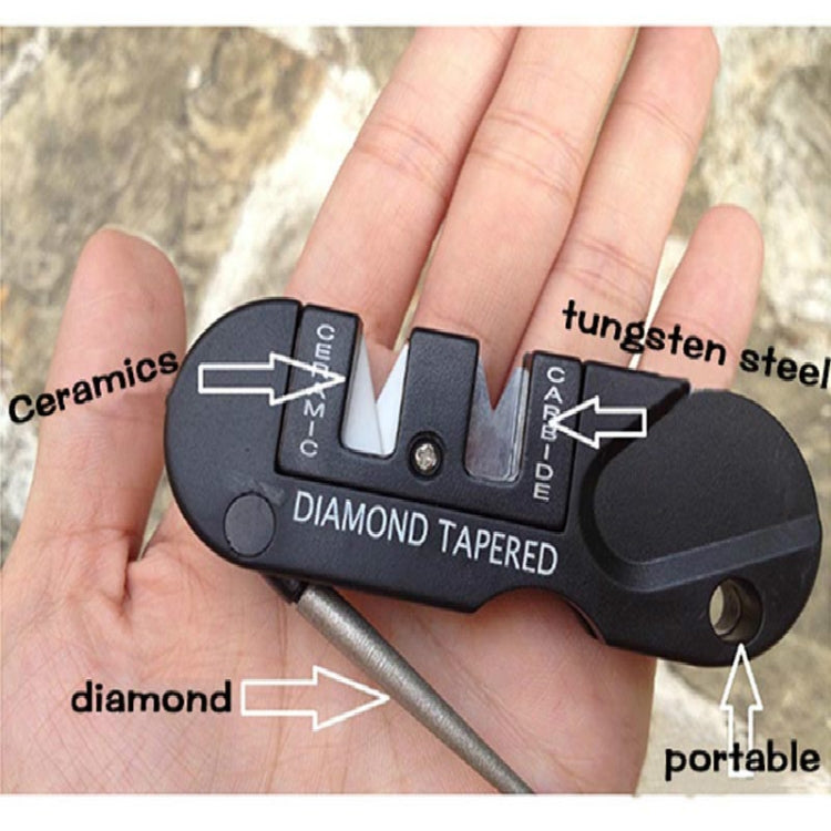 Strumento EDC per affilare i coltelli multifunzione portatile esterno da 2 pezzi, Knife Sharpener