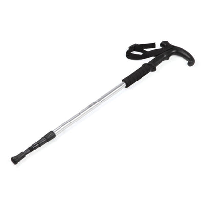 Tre bastoncini da trekking all'aperto retrattili da 132 cm telescopici, Red#132cm, Blue#132cm, Silver#132cm, Black#132cm
