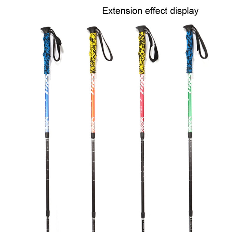 bastoncini-da-trekking-in-alluminio-per-esterni-portatili-regolabili-in-altezza-da-135-cm-red-135cm-green-135cm - immagine 3