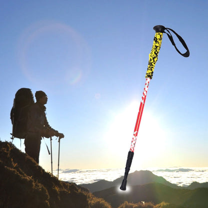 bastoncini-da-trekking-in-alluminio-per-esterni-portatili-regolabili-in-altezza-da-135-cm-red-135cm-green-135cm - immagine 1