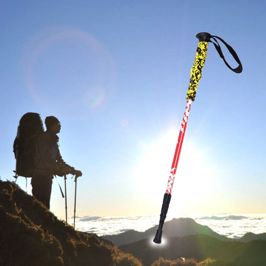 bastoncini-da-trekking-in-alluminio-per-esterni-portatili-regolabili-in-altezza-da-135-cm-red-135cm-green-135cm - immagine 1