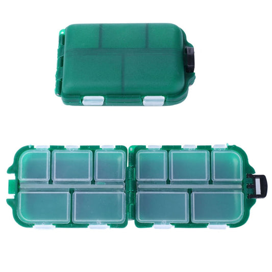 HENGJIA qt061-1 Scatola per attrezzatura da pesca per riporre gli attrezzi da pesca a conchiglia a dieci griglie, qt061-1